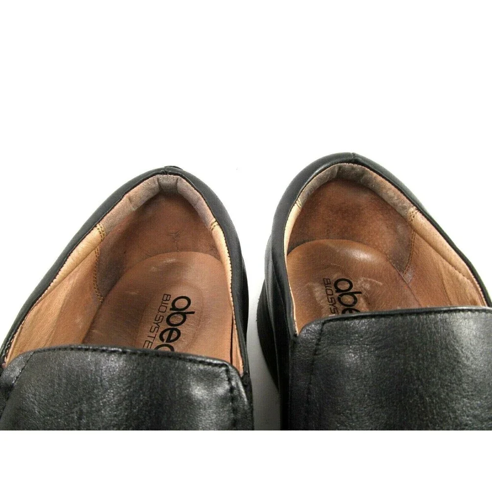 Abeo Bio System Linwood Black Leather Loafers Mens Size US 11